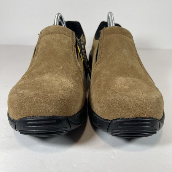 Brazos Work Force Men’s Steel Toe Slip On Work Shoes Suede Brown ASTM F2413-17 main image 8
